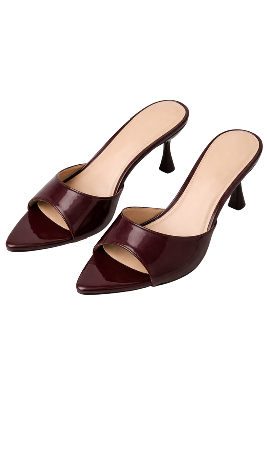 Sandalias Mirage Heel – Tacón alto efecto espejo con punta fina | Kprichic