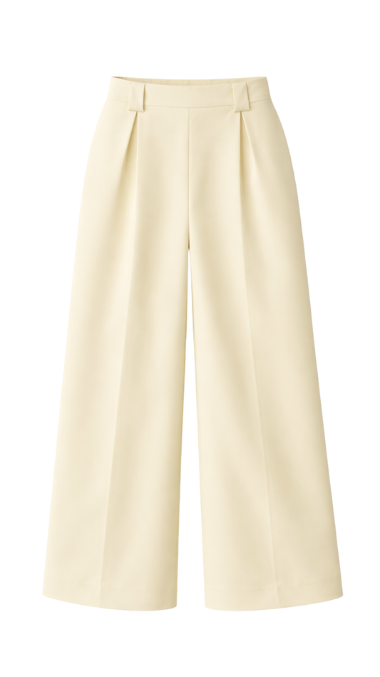 Pantalón Milano Palazzo – Pierna ancha elegante de cintura alta | Kprichic