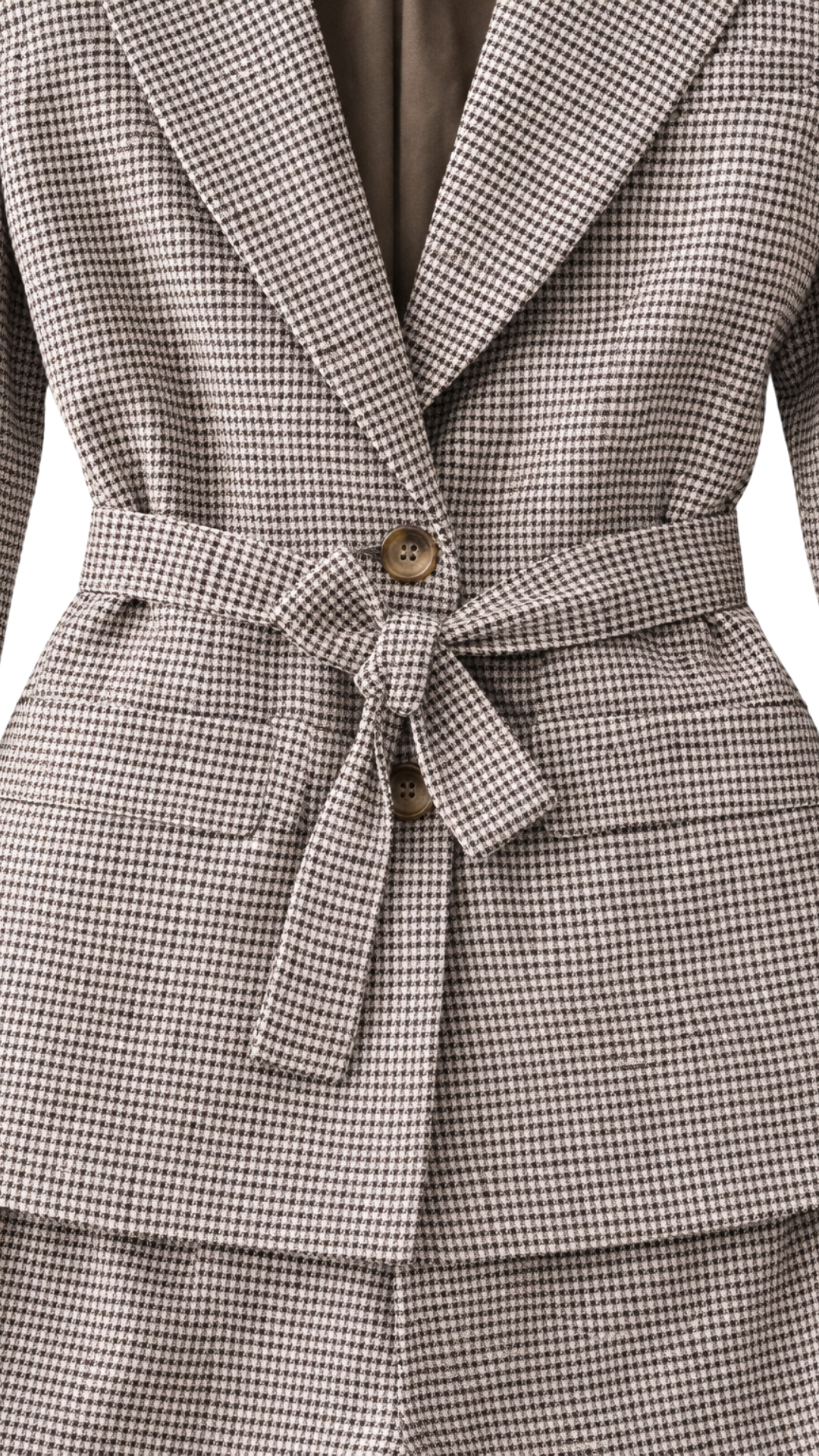 Conjunto Windsor – Blazer y shorts a cuadros estilo retro elegante | Kprichic