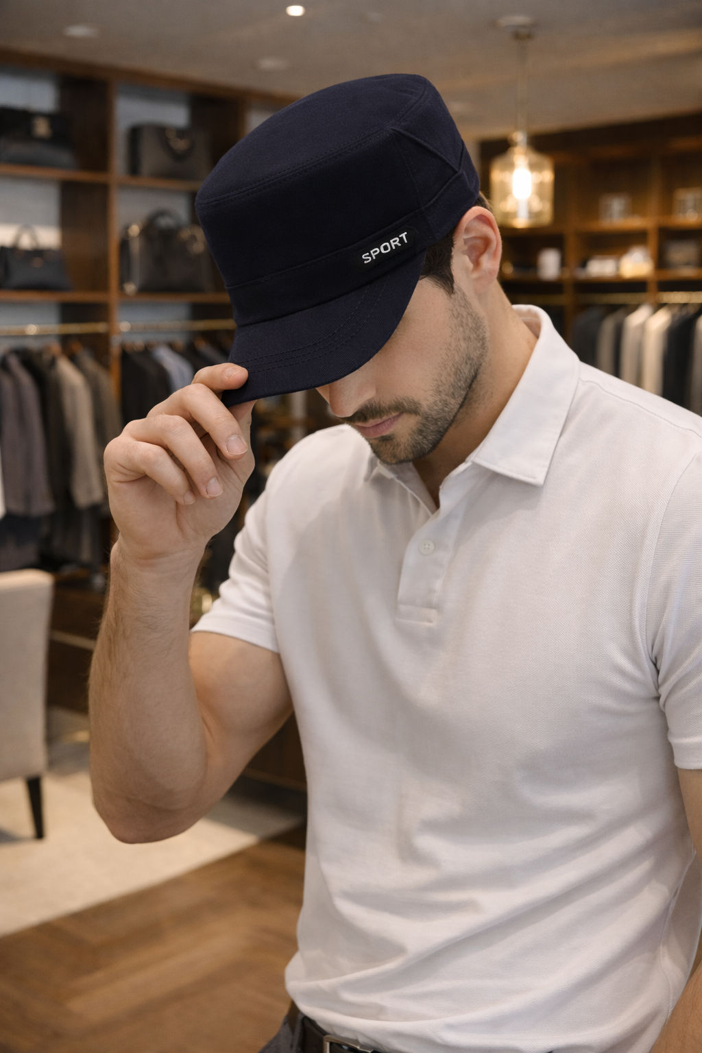 Gorra Militar Plana para Hombre | Estilo Casual y Versátil | Kprichic