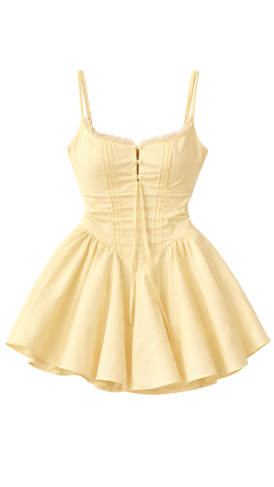 Vestido Soleil Lace – Corte A elegante con detalle ahuecado | Kprichic