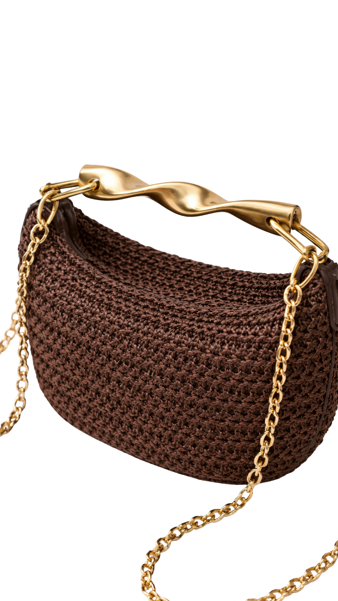 Bolso Capri – Diseño de paja media luna veraniego | Kprichic