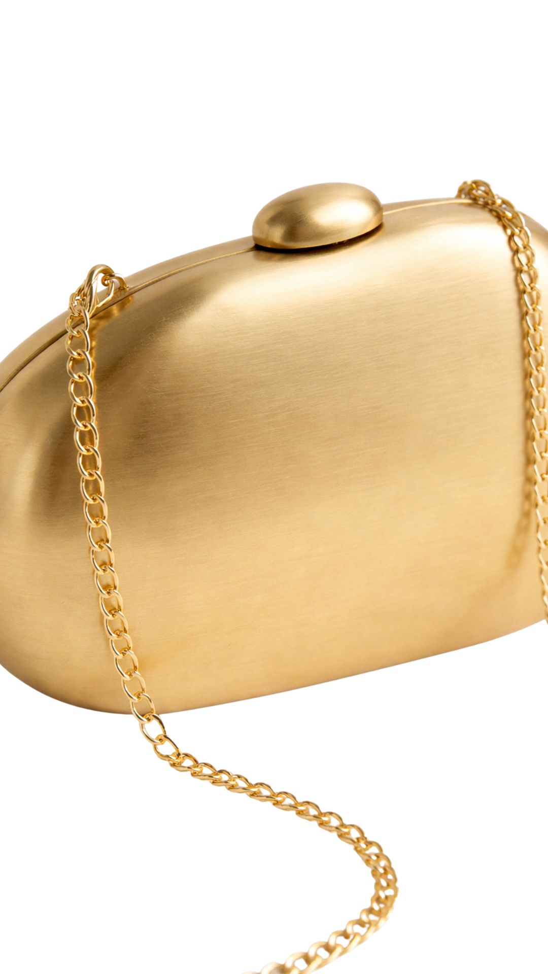 Bolso Shell Mirage dorado – Clutch efecto espejo para eventos | Kprichic