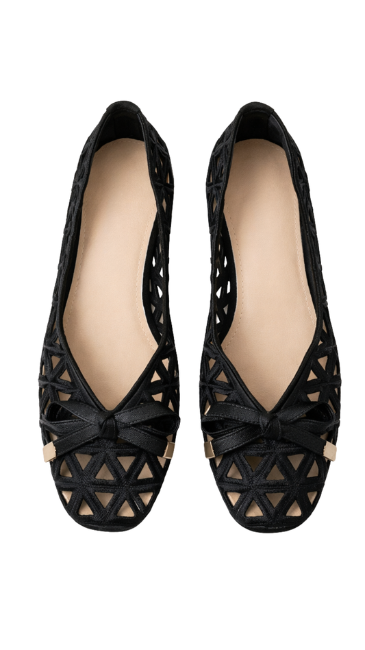 Sandalias Coquette Bow – Diseño francés plano con lazo elegante | Kprichic
