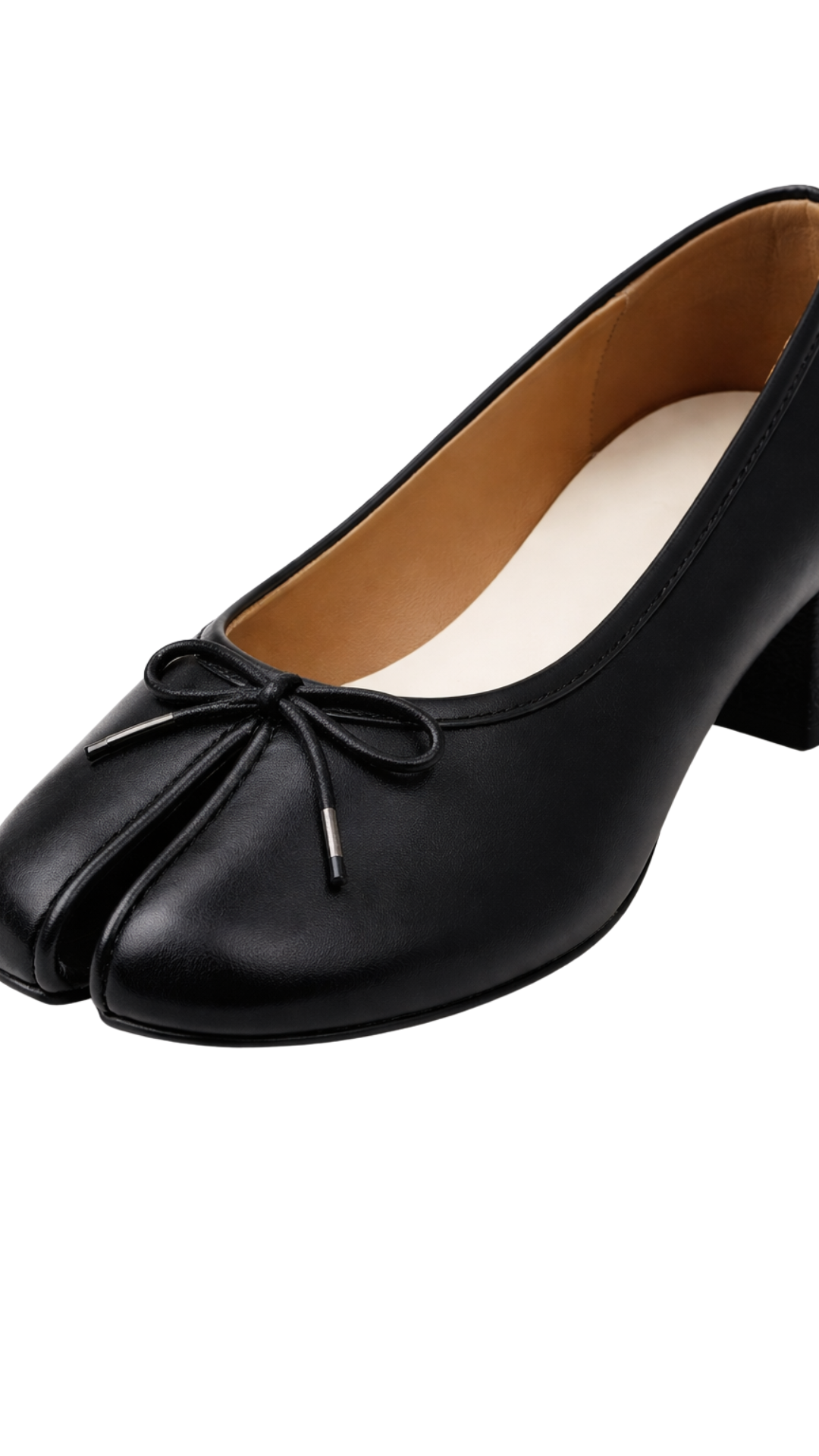 Zapatos Kyoto Bow Tabi – Tacón bajo y elegancia minimalista | Kprichic