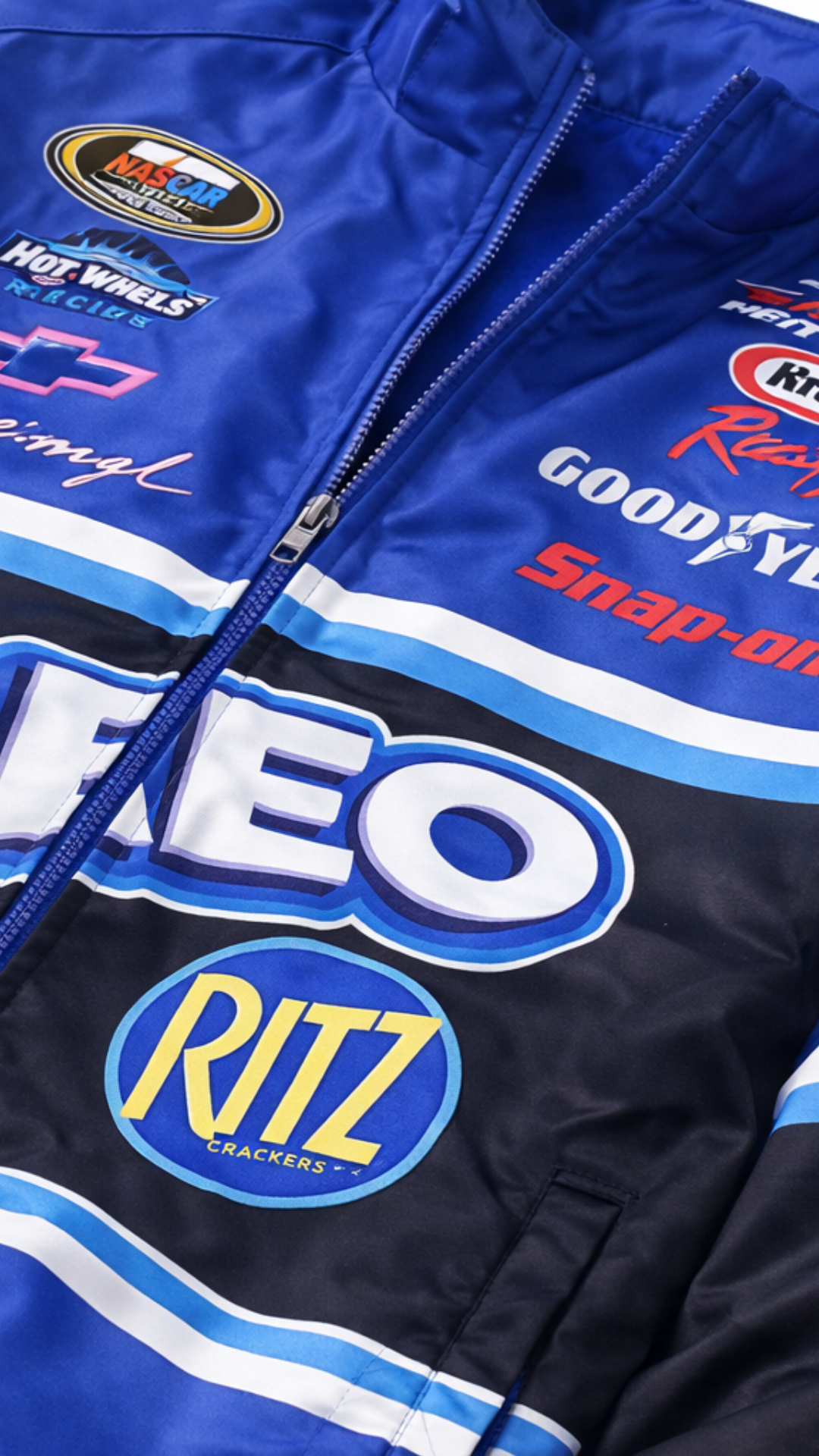 Chaqueta Velocity Racing – Estilo varsity urbano con cremallera | Kprichic