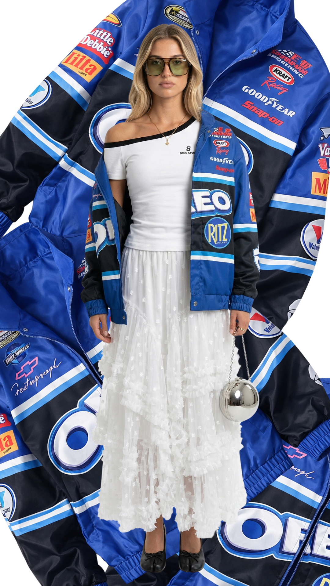 Chaqueta Velocity Racing – Estilo varsity urbano con cremallera | Kprichic