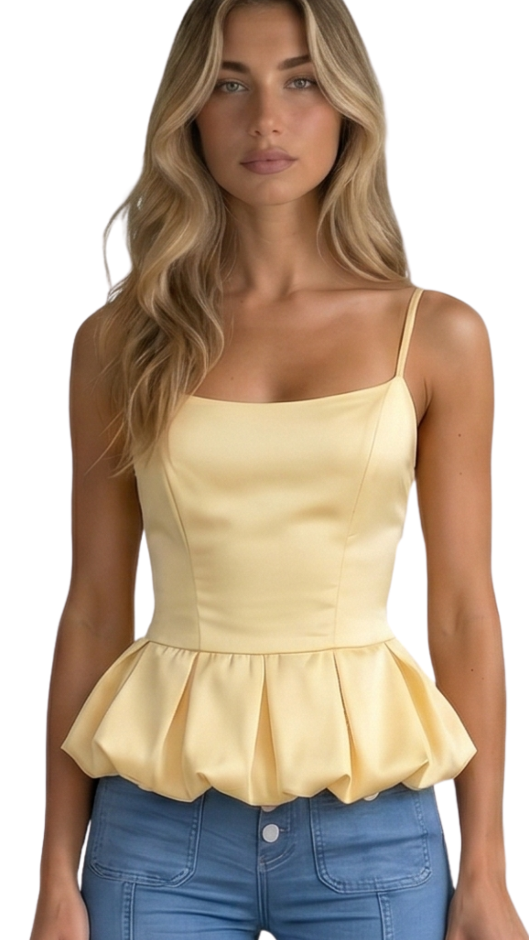 Top Bianca Satin – Camisola de tirantes elegante y minimalista | Kprichic